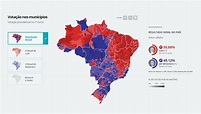O mapa da votação presidencial no 2° turno | Valor Econômico