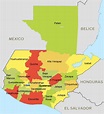 DEPARTAMENTOS DE GUATEMALA, la división político geográfica del país