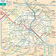 Plan et carte du métro de Paris : stations et lignes