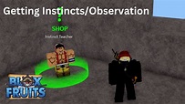 Blox Fruits Tutorial: Getting Instincts/Observation - YouTube