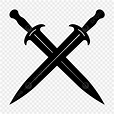 Cross Sword Silhouette PNG Free, Black Crossed Sword, Black, Sword ...