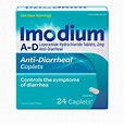 Imodium A-D Diarrhea Relief Caplets, Loperamide Hydrochloride, 24 Ct ...