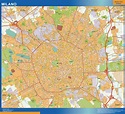 mappa Milano | Mappe Murali dei Paesi del Mondo
