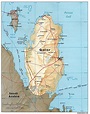 Qatar mapa - Qatar mapa completo (Asia Occidental Asia)