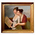 Empire Portrait Painting of Julie and Desiree Clary by Robert Lefevre ...