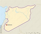Syria Political Map Political Map Of Syria With Capital Damascus ...