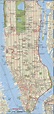 Manhattan NY road map, free printable map highway Manhattan, New York