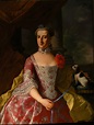 Giuseppe Bonito, Portrait of Maria Antonia di Borbone with dog, oil on ...