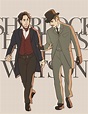 "Sherlock Holmes and John Watson" by Hallpen. Oh! I just LOVE this ...
