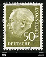 Deutschland, Poststempel, Briefmarke, Post Stempel, Porträt, Präsident ...