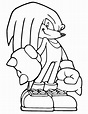 Desenhos de Knuckles the Echidna para Colorir