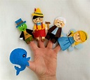 Pinocho titeres dedo | Puppets for kids, Felt puppets, Felt finger puppets