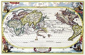 Antique Maps - Old Cartographic maps - Antique Map of the World, 1700 ...