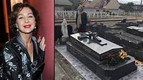 Christine Kaufmann: Grab auf dem Friedhof in Vernon bei Paris ...