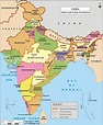 India stato mappa di Stato mappa di India (Asia del Sud - Asia)