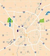 Mapas Detallados de Indianápolis para Descargar Gratis e Imprimir