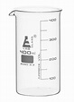 Beaker, 400ml - Tall Form with Spout - White, 50ml Graduations ...