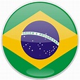 Flag of Brazil round shaped vector image | Free SVG