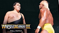 FULL MATCH - Hulk Hogan vs. Andre the Giant - WWE Championship Match ...