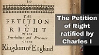 7th June 1628: The Petition of Right ratified by King Charles I - YouTube