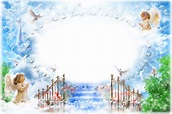 Transparent PNG Frame Angels at the Gates of Heaven | Angels in heaven ...