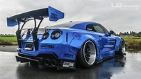 LB★Works Nissan GT-R R35 Version 3 Chassis Mounted Wing | Liberty Walk