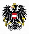 Águila heráldica de Austria escudo de armas vector ilustración aislada ...