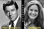 Efrem Zimbalist Jr. and daughter Stephanie | Stephanie, Junior, Celebrities