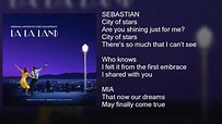 La La Land - City Of Stars - Ryan Gosling & Emma Stone Lyrics - Letra ...