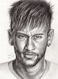 Neymar da Silva Santos Júnior, pencil B. | Pintura de rosto, Desenho de ...