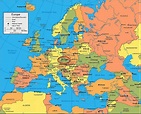 Prague map europe - Map of europe showing prague (Bohemia - Czechia)