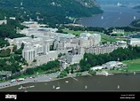 Vista aérea de los edificios de la Academia Militar de los Estados ...