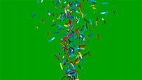 7 Awesome Confetti animation effects green screen | chroma key confetti ...