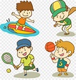 Cartoon Child Sport - Vector cartoon kids sports png download - 2814* ...