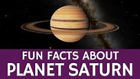 Interesting Saturn Facts for Students – Educational Astronomy and Space Video - YouTube