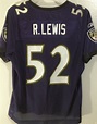 Women's Reebok Ray Lewis #52 Ravens NFL Jersey - Activewear Tops