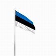 Ilustración De Dibujo A Mano De Bandera De Estonia Semi Realista PNG ...
