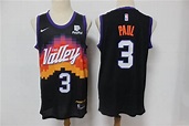 克里斯·保羅(Chris Paul) NBA鳳凰城太陽隊 2021新款 城市版 黑色 球衣3號 | Yahoo奇摩拍賣
