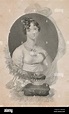 Antique engraving, Amelia Stewart, Viscountess Castlereagh. Amelia Anne ...