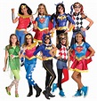 Superhero Girls Fancy Dress Comic Book Villain Halloween Childrens Kids ...