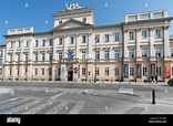 Warsaw, Poland. April, 2018. A view of the facade of The Aleksander ...