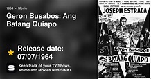 Geron Busabos: Ang Batang Quiapo comments (1964)