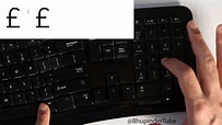 How to access pound sign (£) on US keyboard - YouTube
