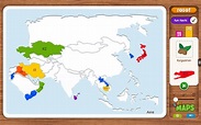 Kids Maps - Asia Map Puzzle Game (Kindle Tablet Edition): Amazon.fr ...