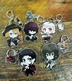 Bungo Stray Dogs 2.5 in Keychain Charm Atsushi Dazai Chuuya | Etsy