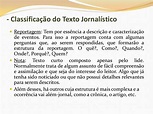 Apresentação texto jornalístico