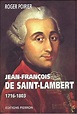 Jean-François de saint-lambert: Poirier, Roger: 9782708502581: Books ...