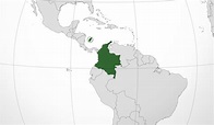 Mapa de ubicación de Colombia - Mapa de Colombia