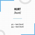 Conjugación Hurt 🔸 Verbo inglés en todos los tiempos y formas ...