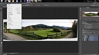 Photoshop - Panorama erstellen leicht gemacht - YouTube